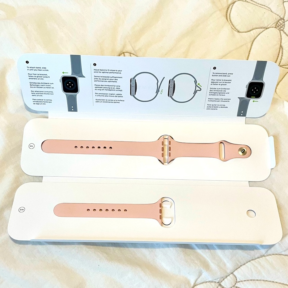 Apple Watch Band - Pink Sand Silicone Sport